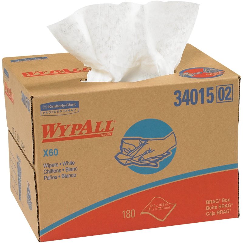 kimberly clark r wypall r x60 12 5 x 16 8 industrial wipers dispenser box kw104