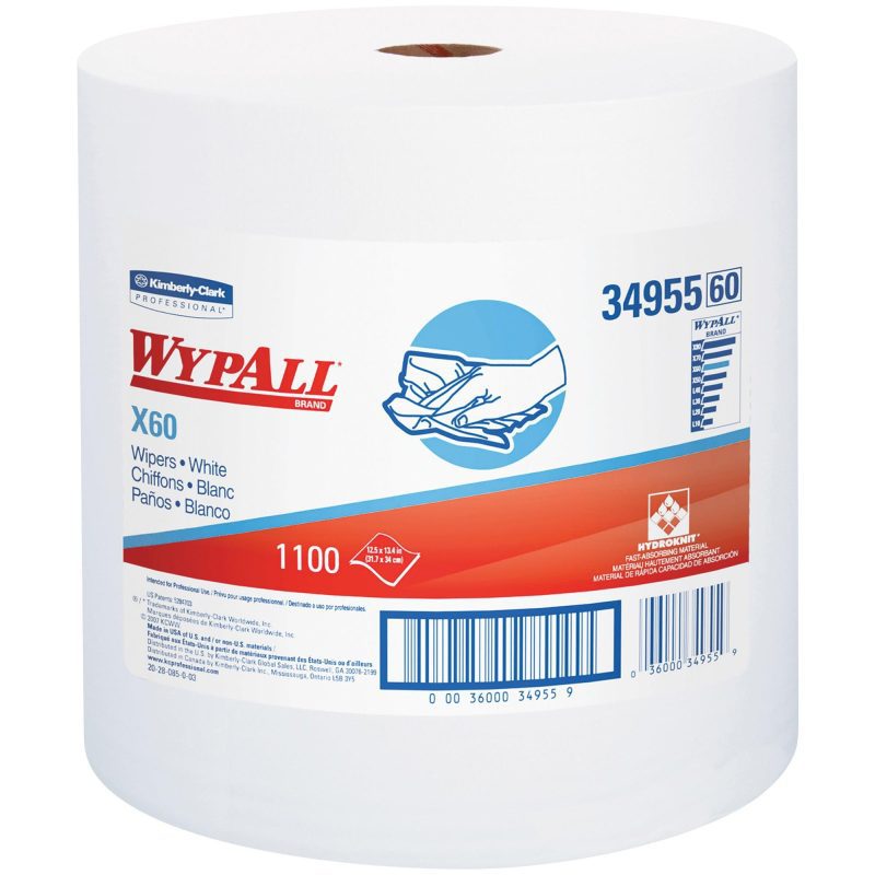 kimberly clark r wypall r x60 industrial jumbo roll wipers kw118