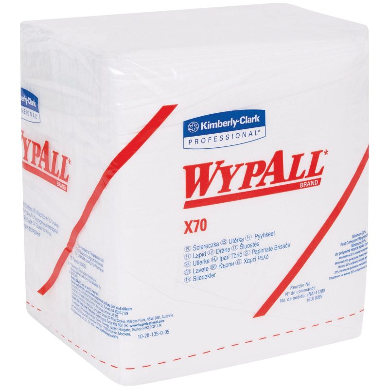 kimberly clark r wypall r x70 14 fold industrial pro wipers bulk pack kw119