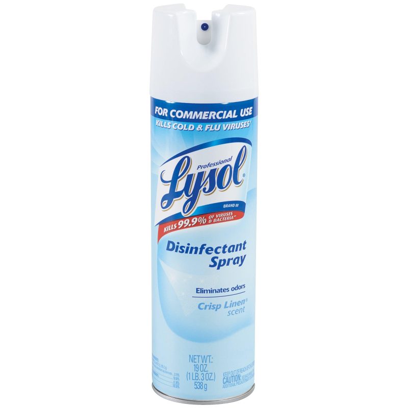 lysol r crisp linen scent disinfectant spray 19 oz spray can cln1160