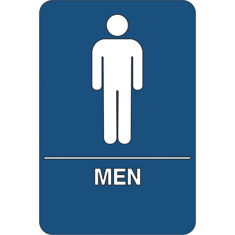 men restroom ada compliant plastic sign sn102