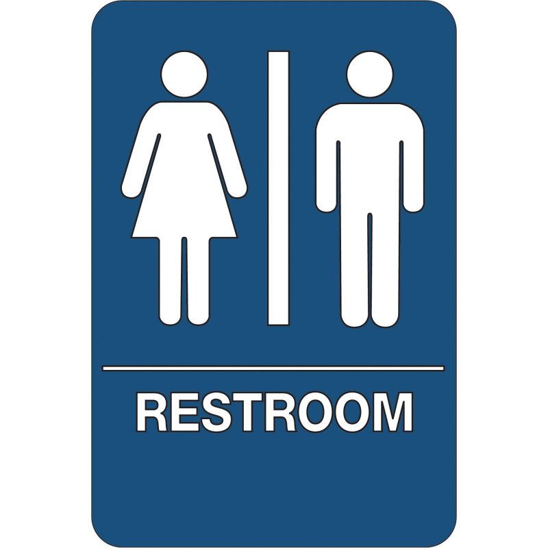 menwomen restroom ada compliant plastic sign sn105