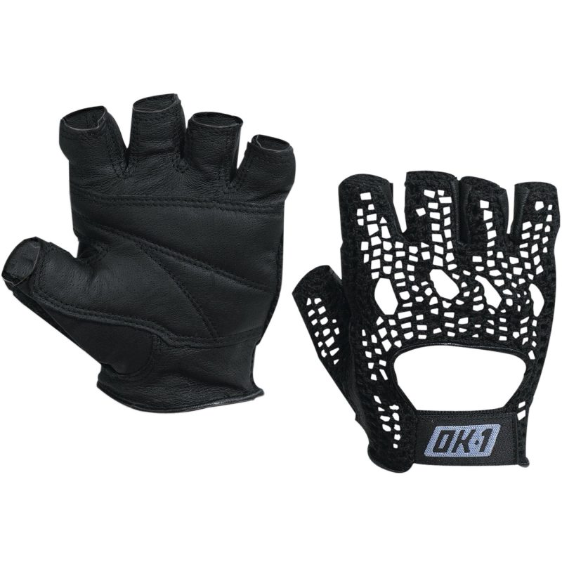 mesh backed lifting gloves black x large