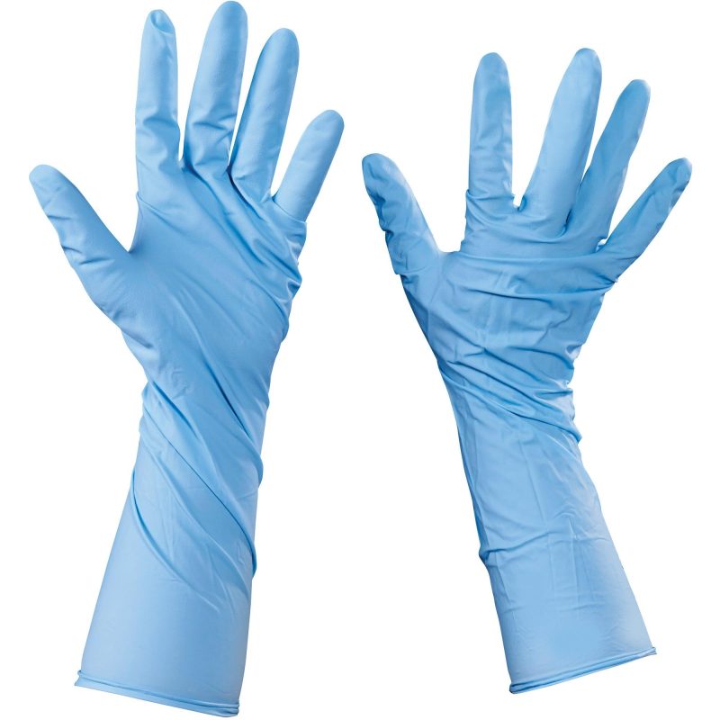 nitrile gloves with extended cuffs large glv2014l