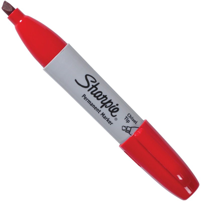 red sharpie r chisel tip markers mk411rd