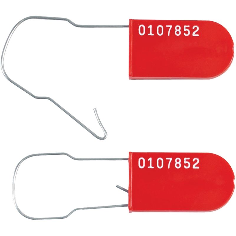 red wire padlock seals se1023r