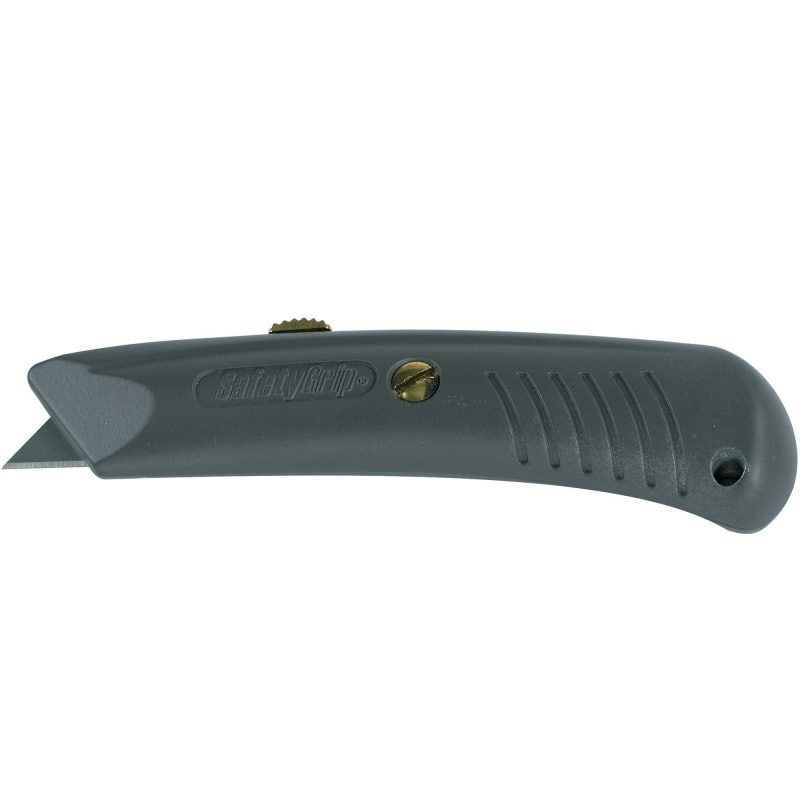 rsg 197 safety grip utility knife gray kn114