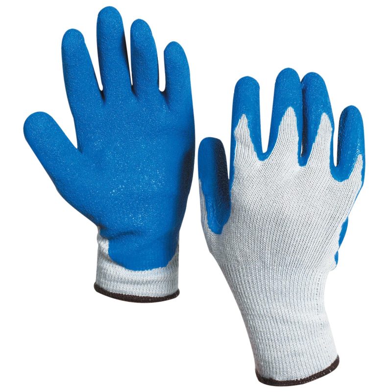 rubber coated palm gloves extra large