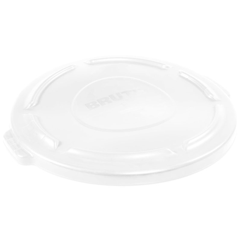 rubbermaid r brute r flat trash can lid 32 gallon white rub332lw