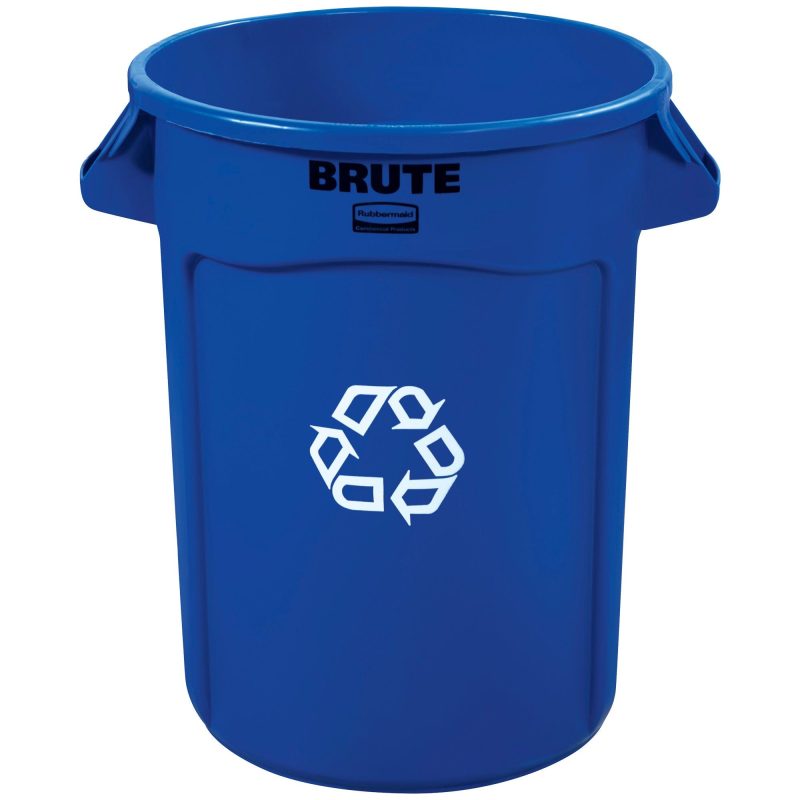 rubbermaid r brute r recycling container 32 gallon blue rub141cblu