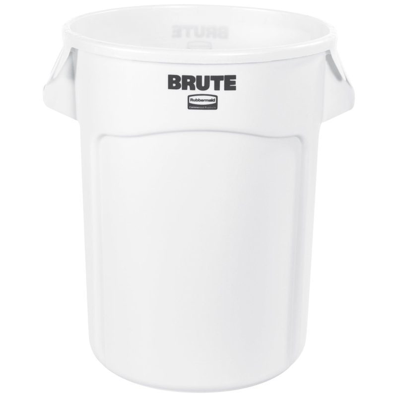 rubbermaid r brute r trash can 32 gallon white rub332cw