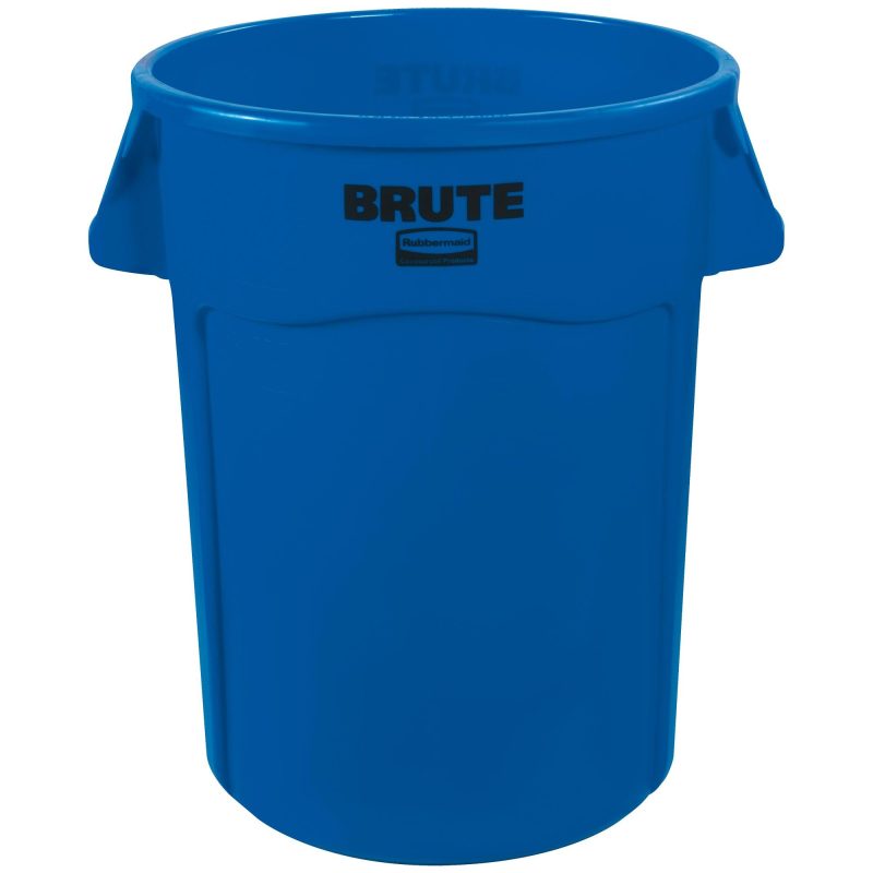 rubbermaid r brute r trash can 44 gallon blue rub344cblu