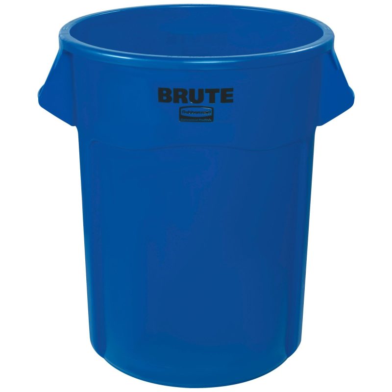 rubbermaid r brute r trash can 55 gallon blue rub355cblu