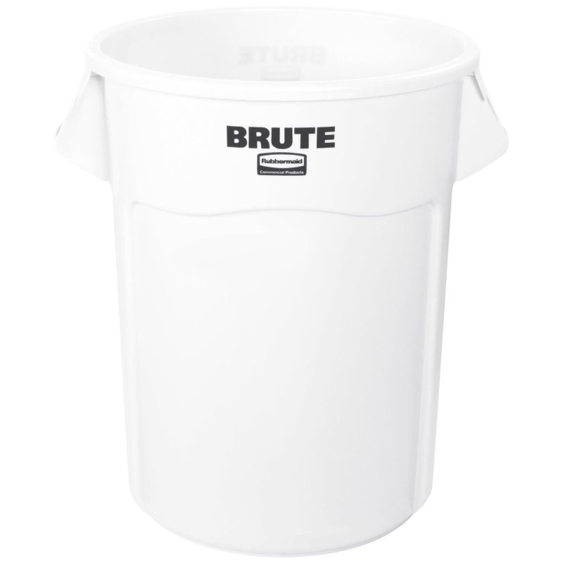 rubbermaid r brute r trash can 55 gallon white rub355cw