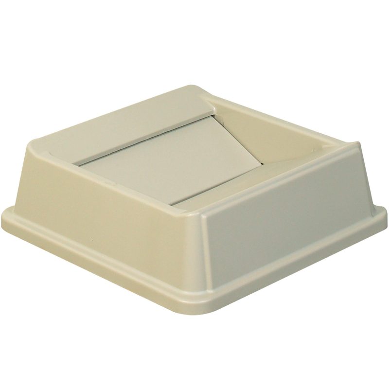 rubbermaid r hands free trash can lid 35 gallon beige rub137lbe