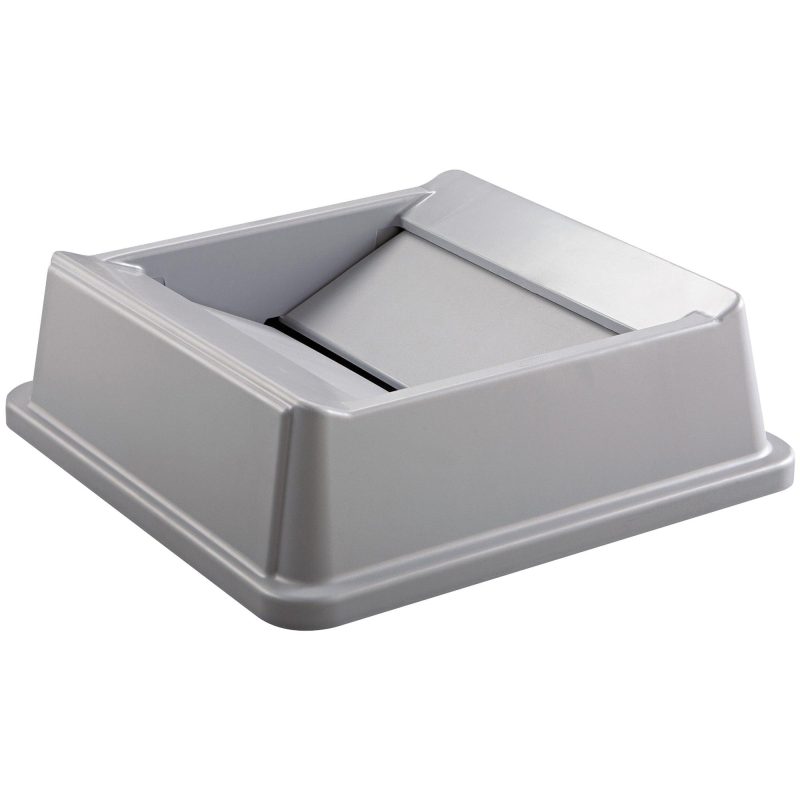 rubbermaid r hands free trash can lid 35 gallon gray rub137lgr