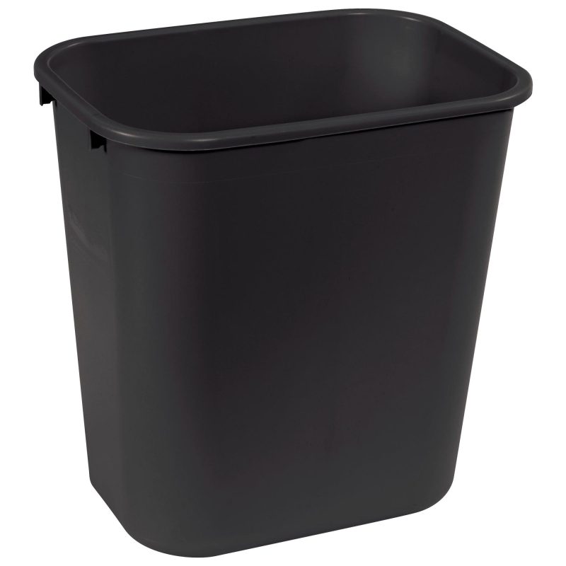 rubbermaid r office trash can 7 gallon black rub139cbl