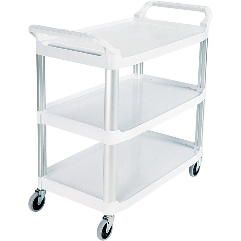 rubbermaid r service cart 41 x 20 x 38 white rub441w