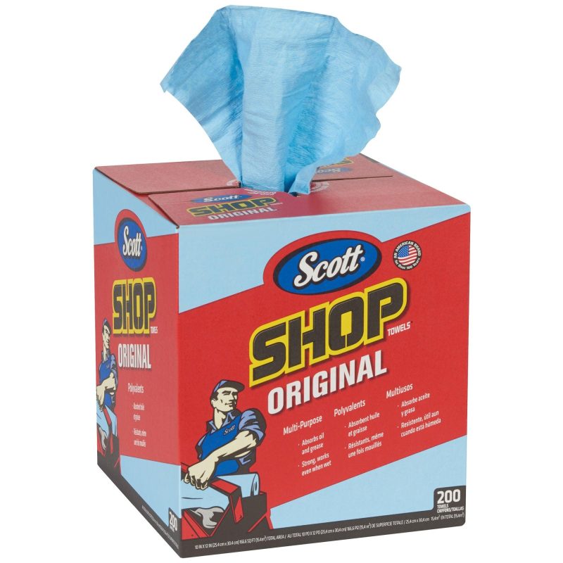 scott r blue shop towels pop up r box 2 pack kw1442pk