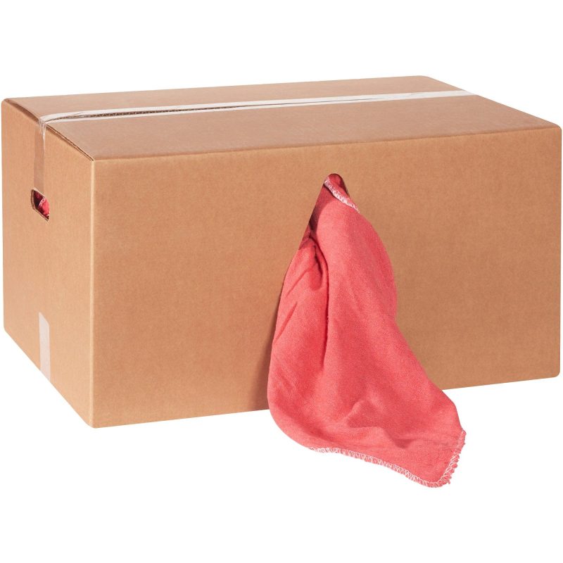 shop towels 14 x 14 red 25 lb box br111