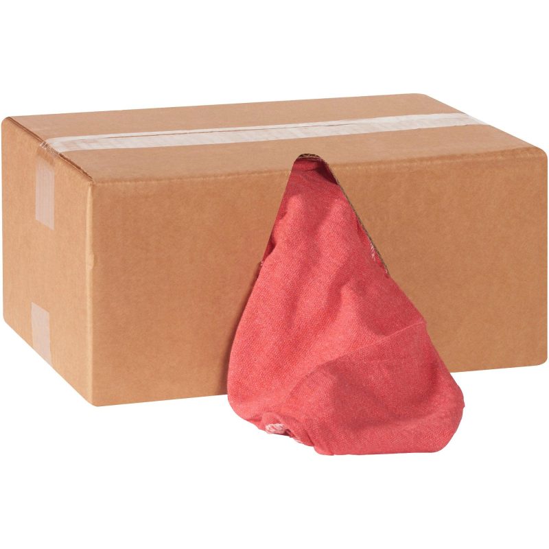 shop towels 14 x 14 red 5 lb box br110