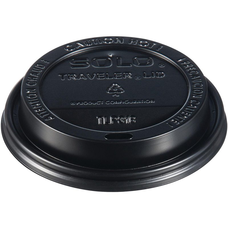 solo r paper hot cup lids 8 oz black solo8lid