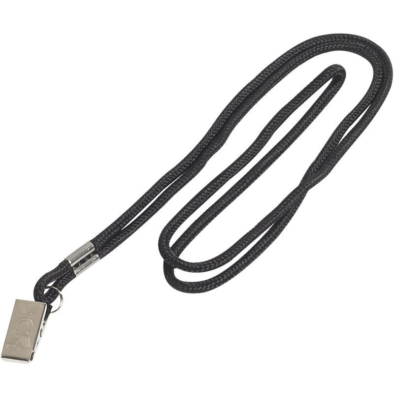 standard black lanyard with clip ly110