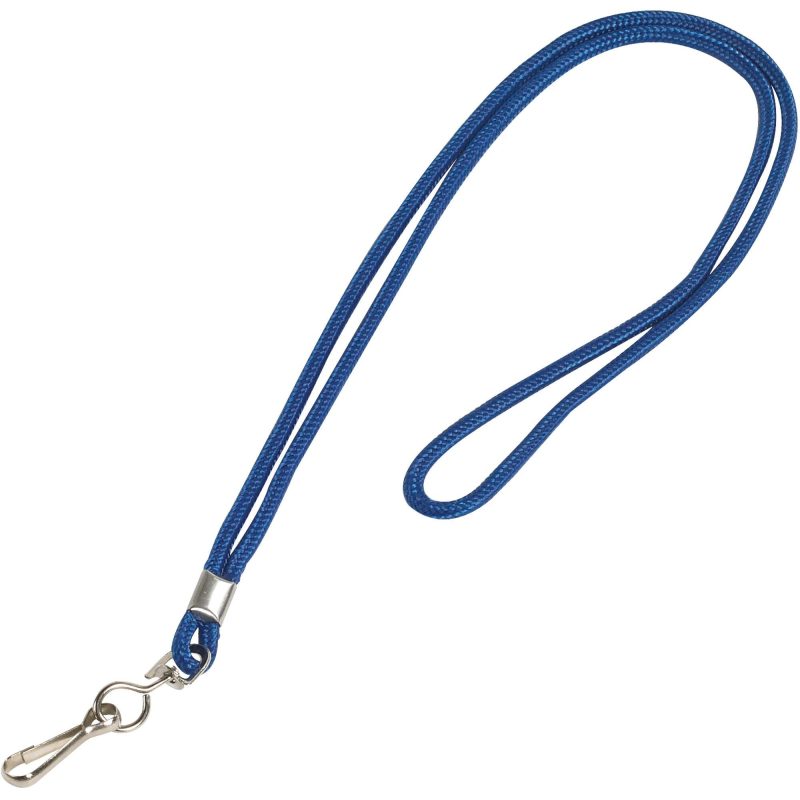 standard blue lanyard with hook ly102