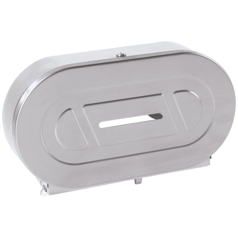 twin jumbo bathroom tissue dispenser steel ttd112