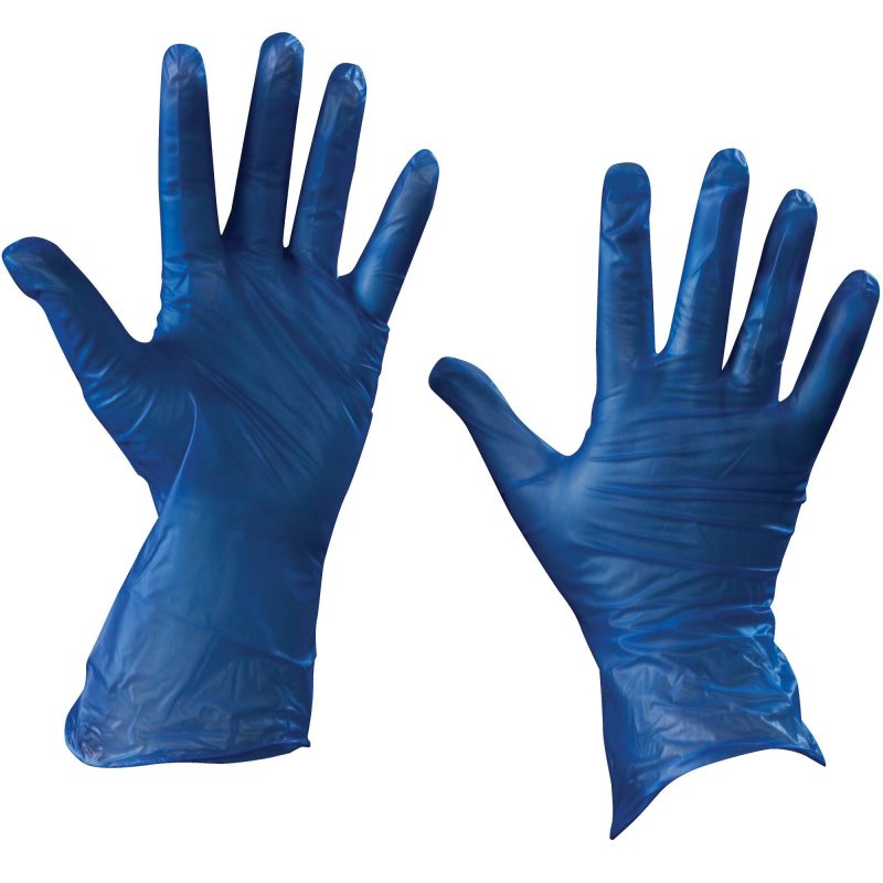 vinyl gloves blue 5 mil powder free medium glv2045m