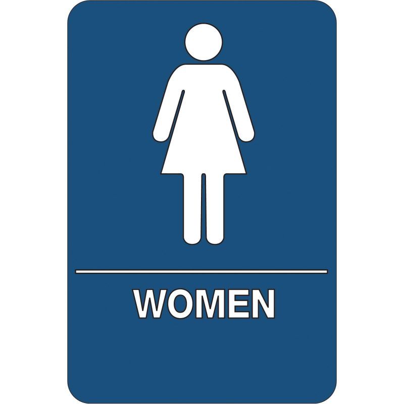 women restroom ada compliant plastic sign sn103